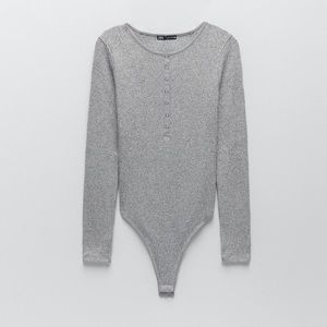 Zara ribbed soft bodysuit